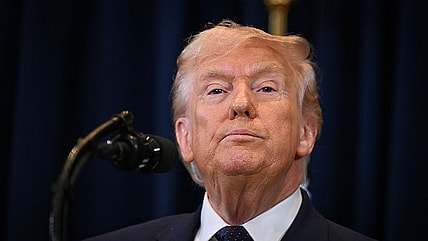DORAL, FLORIDA - MARCH 09: U.S. President Donald Trump speaks to reporters during a news conference at Trump National Doral Miami on March 9, 2026 in Doral, Florida. President Trump spoke on his administration's strikes on Iran. (Photo by Roberto Schmidt/Getty Images)