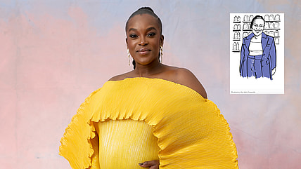 Wunmi Mosaku, Wunmi Mosaku The New Yorker illustration, Wunmi Mosaku illustration theGrio.com