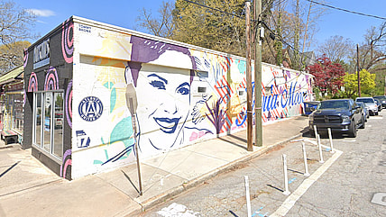 Jovita Moore, Jovita Moore Mural, Jovita Moore Atlanta, Bellwood Coffee, Bellwood Coffee Atlanta