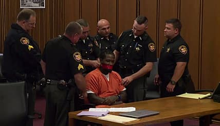 judge orders man's mouth taped shut