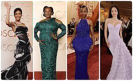 Teyana Taylor, Wunmi Mosaku, Jayme Lawson, Chase Infinity at the 98th Oscars Awards