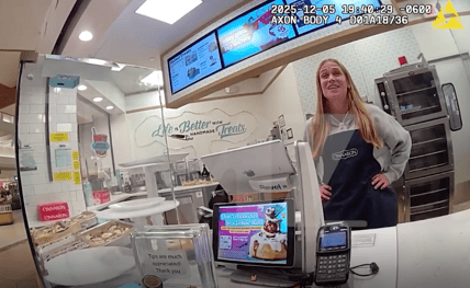 Fired Cinnabon employee in Ashwaubenon, Wisconsin