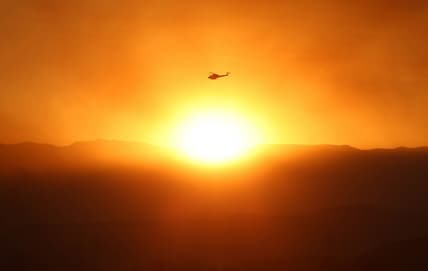 Route Fire Burns In Southern California