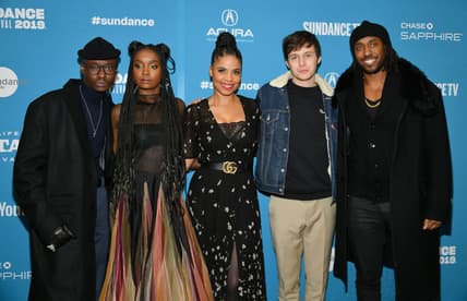 PARK CITY, UT - JANUARY 24: (L-R) Actors Ashton Sanders, KiKi Layne, Sanaa Lathan, Nick Robinson, and Director Rashid Johnson attend the "Native Son" Premiere during the 2019 Sundance Film Festival at Eccles Center Theatre on January 25, 2019 in Park City, Utah. (Photo by Dia Dipasupil/Getty Images) thegrio.com