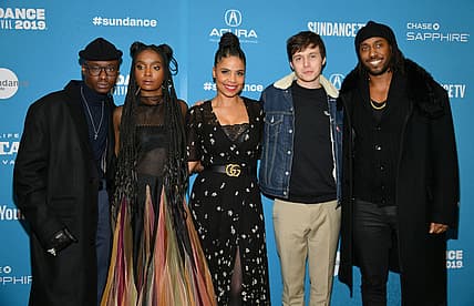 PARK CITY, UT - JANUARY 24: (L-R) Actors Ashton Sanders, KiKi Layne, Sanaa Lathan, Nick Robinson, and Director Rashid Johnson attend the "Native Son" Premiere during the 2019 Sundance Film Festival at Eccles Center Theatre on January 25, 2019 in Park City, Utah. (Photo by Dia Dipasupil/Getty Images) thegrio.com