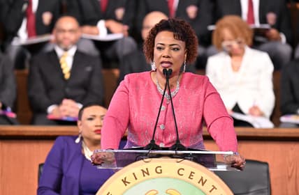 Bernice King, Bernice King Charlie Kirk, Bernice king Charlie kirk shooting, MLK daughter Charlie Kirk theGrio.com