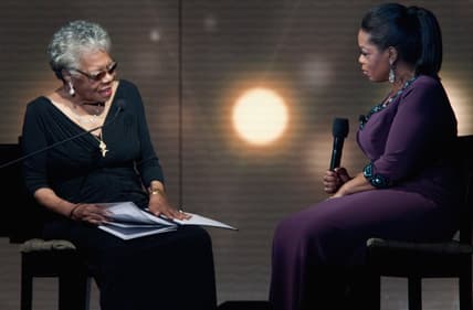 Maya Angelou and Oprah thegrio.com