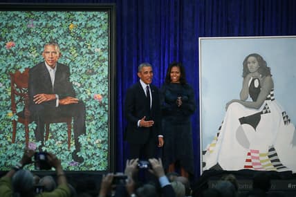 Barack And Michelle Obama Attend Portrait Unveiling At Nat'l Portrait Gallery theGrio.com