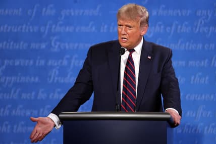 Donald Trump And Joe Biden Participate In First Presidential Debate