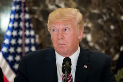 President Trump Speaks On Infrastructure Meeting Held At Trump Tower