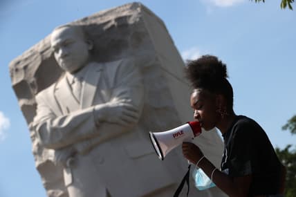 Protesters Demonstrate In D.C. Against Death Of George Floyd By Police Officer In Minneapolis