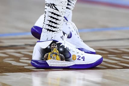 Nike sneakers featuring a tribute to Kobe and Gianna Bryant