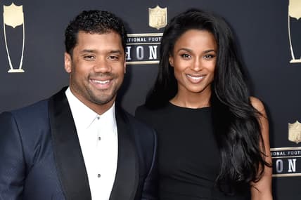 Russell Wilson and Ciara