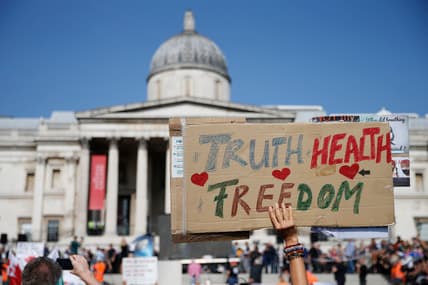 Anti-Vax rally