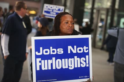 Federal Employees In Chicago Hold Prayer Vigil Against Government Shutdown