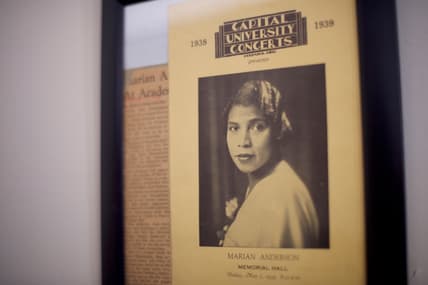 Treasury Secretary Jacob Lew Visits Marian Anderson Residence Museum Discussing Her Inclusion On 5 Dollar Bill