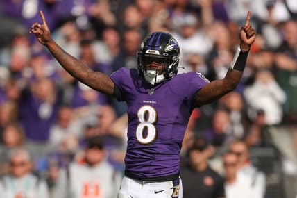 Lamar Jackson of the Baltimore Ravens