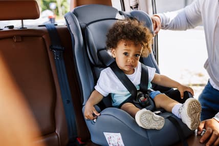 parenting child in car seat
