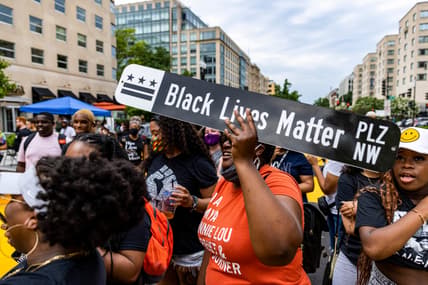 Black Lives Matter Plaza, Is the Black Lives Matter mural still in DC, Black Lives Matter mural DC, Black Lives Matter street DC, Rep. Andrew Clyde Black Lives Matter Plaza, Rep. Andrew Clyde Black Lives Matter theGrio.com