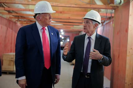 President Trump Visits Federal Reserve