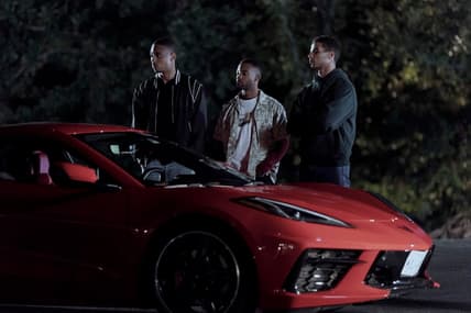 Keith Powers as Tyon , Algee Smith as Kevin, and Mason Gooding as Derek in The Gates.
