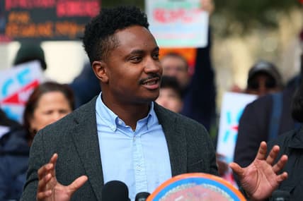 Activists Hold News Conference Calling Against Mayor Adam To Not Cooperate With ICE In The City the grio.com