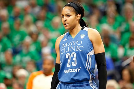 Minnesota Lynx’s Maya Moore plays in the first quarter during Game 5 of the WNBA basketball finals against the Los Angeles Sparks Thursday, Oct. 20, 2016, in Minneapolis. (AP Photo/Jim Mone) thegrio.com