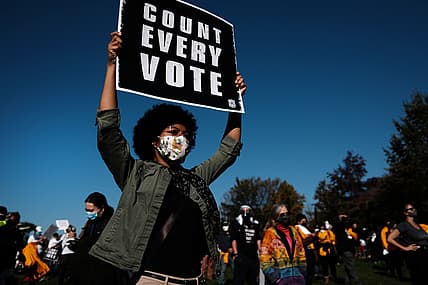 Voting Rights Protest in Philadelphia, Pennsylvania