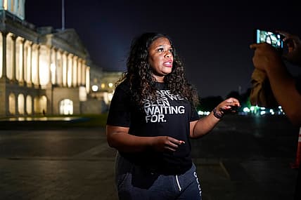 Rep. Cori Bush Sleeps Outside Capitol Building In Push To Extend Federal Eviction Moratorium