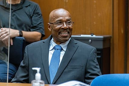 Maurice Hastings -- Black man smiles in court
