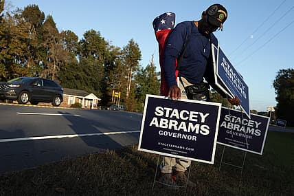 Stacey Abrams Campaigns Across Southeastern Georgia Ahead Of Election Day