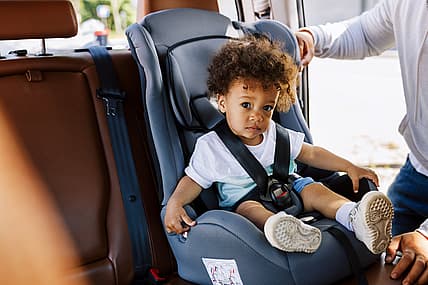 parenting child in car seat