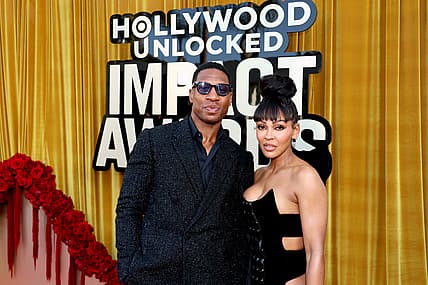 Meagan Good, Jonathan Majors, Jonathan Majors fan interaction theGrio.com