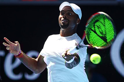 Donald Young on day two of the 2018 Australian Open at Melbourne Park on January 16, 2018 in Melbourne, Australia. thegrio.com