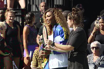 NEW YORK, NEW YORK - AUGUST 20: Serena Williams attends the "Queens of Tennis" experience hosted by Nike at William F. Passannante Ballfield on August 20, 2019 in New York City. (Photo by Gary Gershoff/Getty Images) thegrio.com