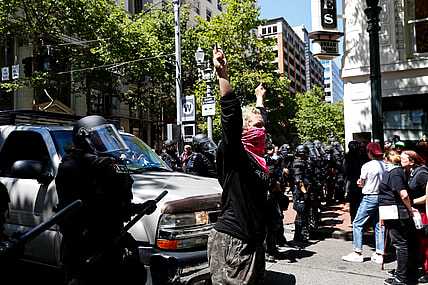 Portland protest thegrio.com