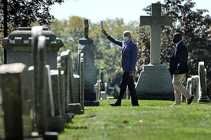 Democratic Presidential Nominee Joe Biden Attends Church In Wilmington