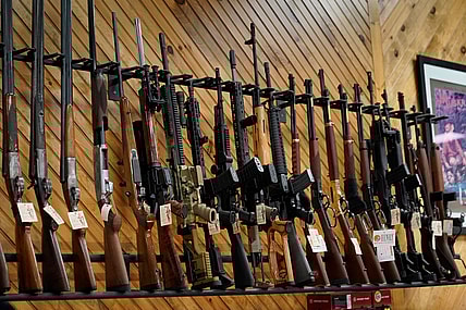 Guns on display, theGrio.com
