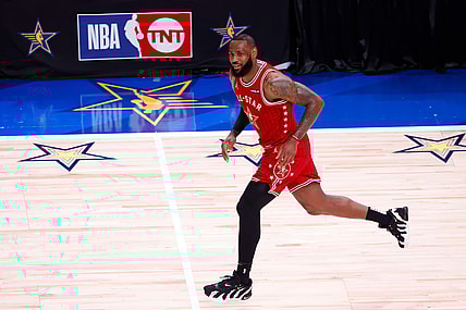 LeBron James of the Los Angeles Lakers