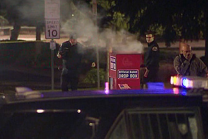 Ballot box set on fire, theGrio.com