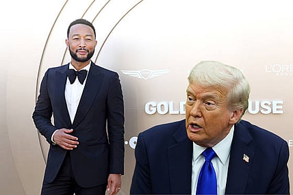 John Legend and Donald Trump.