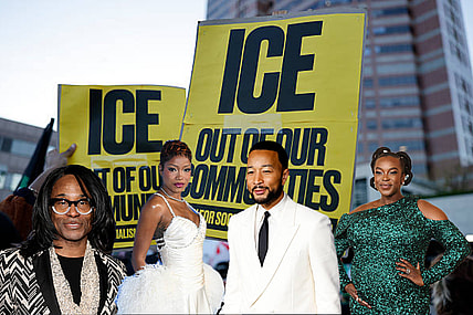 Billy Porter, Keke Palmer, John Legend, Wunmi Mosaku. ICE Protests