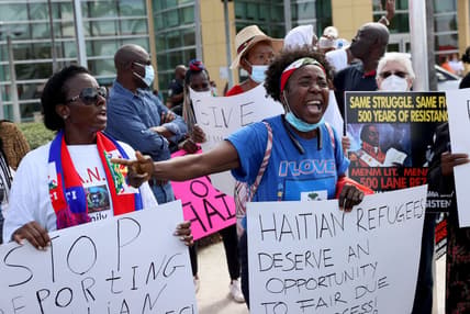 Activists In Miami Call On Biden Administration To End Abuses Against Haitian Migrants