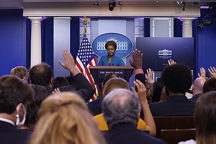 Karine Jean-Pierre in press briefing room