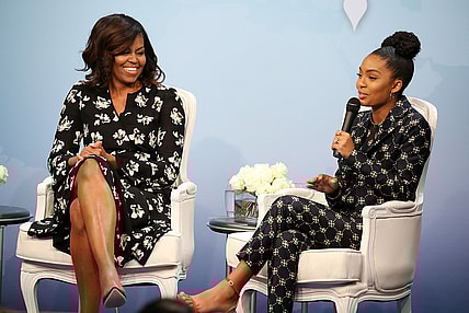 Glamour Hosts "A Brighter Future: A Global Conversation on Girls' Education" With First Lady Michelle Obama