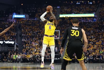 LeBron James of the Los Angeles Lakers