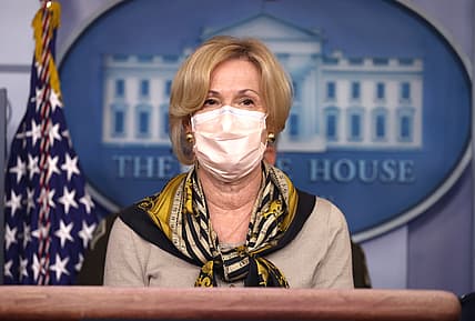 Members Of Coronavirus Task Force Hold A Briefing At The White House