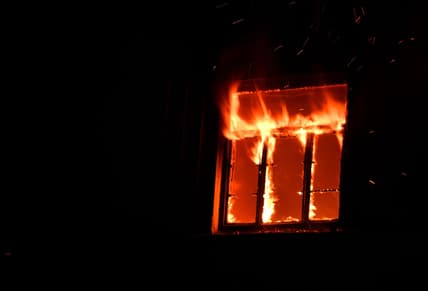 House fire stock image (Stock image by Alexander Zvir via Pexels)
