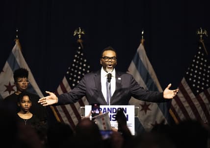 Union organizer and Cook County Commissioner Brandon Johnson
