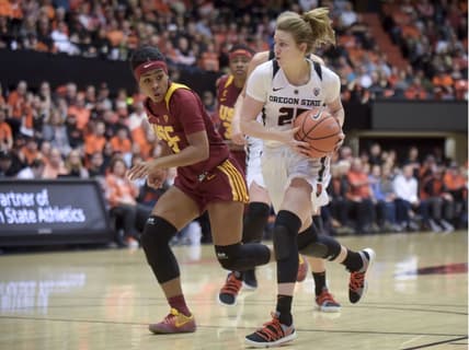 USC's Minyon Moore says Oregon St. fans hurled racial slurs. (Andy Cripe, Mid-Valley Media) thegrio.com